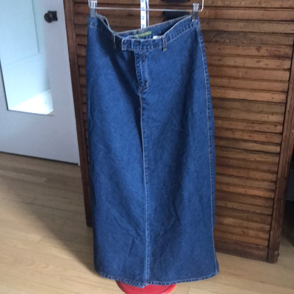 VINTAGE BDG Denim Maxi Skirt Made in USA